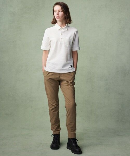 JOSEPH ABBOUD / ジョセフ アブード ポロシャツ | 【MADE IN JAPAN/吸水速乾】ダイヤモンドワッフル アウトドア ポロシャツ | 詳細1