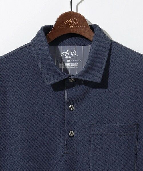 JOSEPH ABBOUD / ジョセフ アブード ポロシャツ | 【MADE IN JAPAN/吸水速乾】ダイヤモンドワッフル アウトドア ポロシャツ | 詳細8