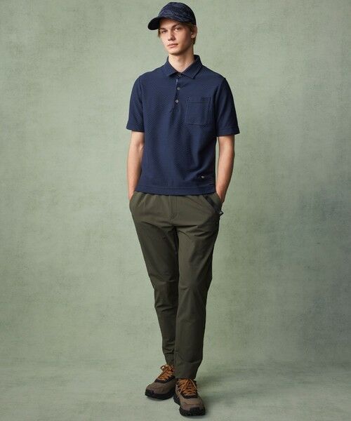 JOSEPH ABBOUD / ジョセフ アブード ポロシャツ | 【MADE IN JAPAN/吸水速乾】ダイヤモンドワッフル アウトドア ポロシャツ | 詳細3