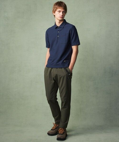 JOSEPH ABBOUD / ジョセフ アブード ポロシャツ | 【MADE IN JAPAN/吸水速乾】ダイヤモンドワッフル アウトドア ポロシャツ | 詳細4