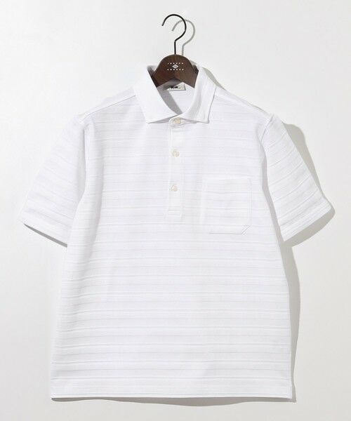 JOSEPH ABBOUD / ジョセフ アブード ポロシャツ | クールビズ【オーガニックコットン使用・日本素材】リンクスボーダー ポロシャツ | 詳細4