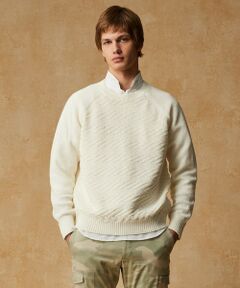 JOSEPH ABBOUD / ジョセフ アブード ニット・セーター | 【キングサイズ・和紙使用エコ素材/日本素材/軽量/通気性/速乾性】和紙ムリネ ニット クルーネック ニット