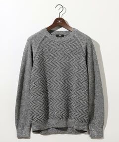 JOSEPH ABBOUD / ジョセフ アブード ニット・セーター | 【キングサイズ・和紙使用エコ素材/日本素材/軽量/通気性/速乾性】和紙ムリネ ニット クルーネック ニット