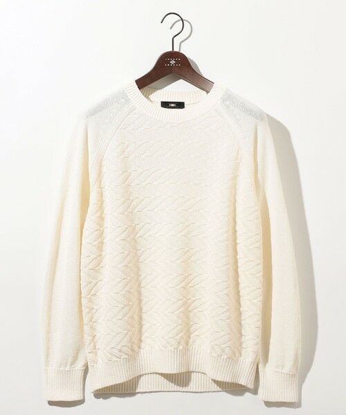JOSEPH ABBOUD / ジョセフ アブード ニット・セーター | 【キングサイズ・和紙使用エコ素材/日本素材/軽量/通気性/速乾性】和紙ムリネ ニット クルーネック ニット | 詳細1