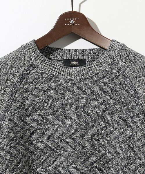 JOSEPH ABBOUD / ジョセフ アブード ニット・セーター | 【キングサイズ・和紙使用エコ素材/日本素材/軽量/通気性/速乾性】和紙ムリネ ニット クルーネック ニット | 詳細3