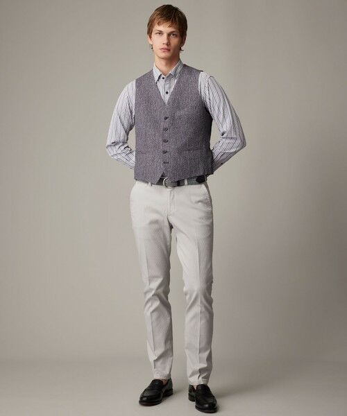 JOSEPH ABBOUD / ジョセフ アブード ベスト | 【キングサイズ・ストレッチ・洗える・軽量・防しわ・速乾・エコ撥水】ライトウェーブベスト | 詳細1