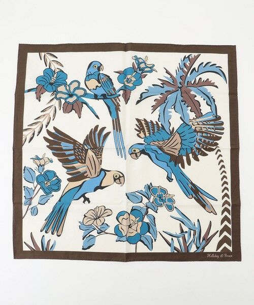 JOSEPH ABBOUD / ジョセフ アブード バンダナ・スカーフ | 【イタリア製・Holliday&Brown】バードグラフィックプリント スカーフ | 詳細4
