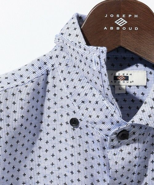 JOSEPH ABBOUD / ジョセフ アブード シャツ・ブラウス | 【キングサイズ・ビジネスシーンに最適・サステイナブル】ソアロンンシャンブレープリント 半袖 シャツ | 詳細6