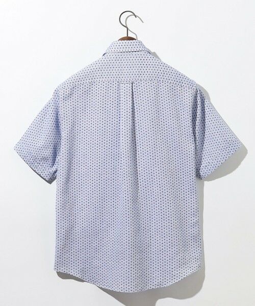 JOSEPH ABBOUD / ジョセフ アブード シャツ・ブラウス | 【キングサイズ・ビジネスシーンに最適・サステイナブル】ソアロンンシャンブレープリント 半袖 シャツ | 詳細1