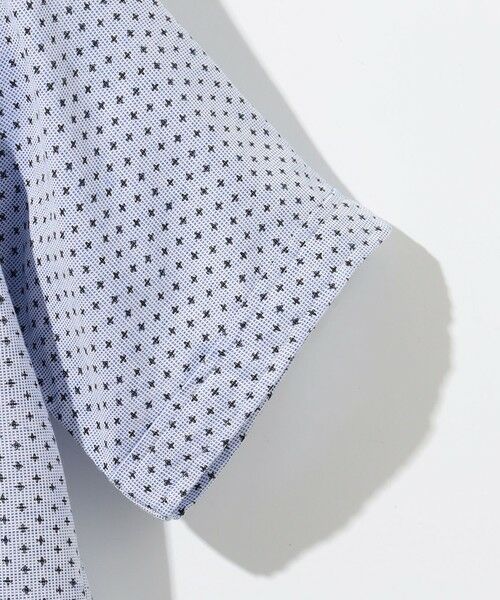 JOSEPH ABBOUD / ジョセフ アブード シャツ・ブラウス | 【キングサイズ・ビジネスシーンに最適・サステイナブル】ソアロンンシャンブレープリント 半袖 シャツ | 詳細3