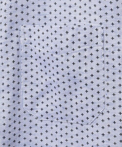 JOSEPH ABBOUD / ジョセフ アブード シャツ・ブラウス | 【キングサイズ・ビジネスシーンに最適・サステイナブル】ソアロンンシャンブレープリント 半袖 シャツ | 詳細5