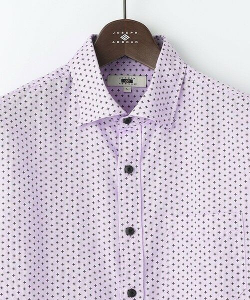 JOSEPH ABBOUD / ジョセフ アブード シャツ・ブラウス | 【キングサイズ・ビジネスシーンに最適・サステイナブル】ソアロンンシャンブレープリント 半袖 シャツ | 詳細14