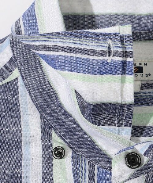 JOSEPH ABBOUD / ジョセフ アブード シャツ・ブラウス | 【キングサイズ・麻100％・軽い・涼しい】 モイスチャーリネンストライプシャツ | 詳細10