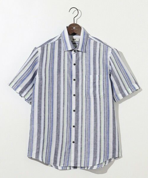 JOSEPH ABBOUD / ジョセフ アブード シャツ・ブラウス | 【キングサイズ・麻100％・軽い・涼しい】 モイスチャーリネンストライプシャツ | 詳細4