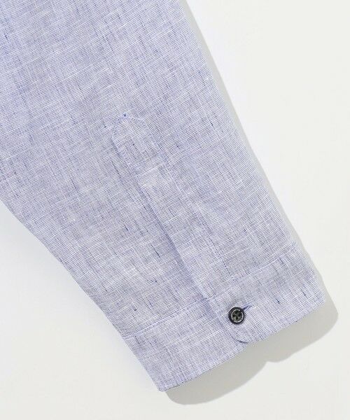 JOSEPH ABBOUD / ジョセフ アブード シャツ・ブラウス | 【キングサイズ・麻100％・軽い・涼しい】 モイスチャーリネンバンドカラーシャツ | 詳細10