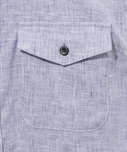 JOSEPH ABBOUD / ジョセフ アブード シャツ・ブラウス | 【キングサイズ・麻100％・軽い・涼しい】 モイスチャーリネンバンドカラーシャツ | 詳細12