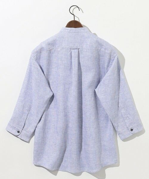 JOSEPH ABBOUD / ジョセフ アブード シャツ・ブラウス | 【キングサイズ・麻100％・軽い・涼しい】 モイスチャーリネンバンドカラーシャツ | 詳細8