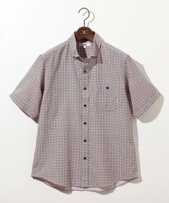 JOSEPH ABBOUD / ジョセフ アブード シャツ・ブラウス | 【キングサイズ・サスティナブル】ジオメットリックパターン シャツ