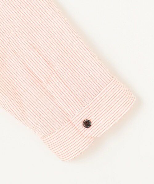 JOSEPH ABBOUD / ジョセフ アブード シャツ・ブラウス | 【キングサイズ・サスティナブル・7分袖】コットンリヨセルリネンコードストライプ シャツ | 詳細8