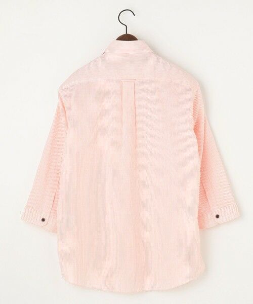 JOSEPH ABBOUD / ジョセフ アブード シャツ・ブラウス | 【キングサイズ・サスティナブル・7分袖】コットンリヨセルリネンコードストライプ シャツ | 詳細5