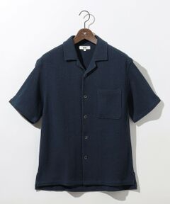 JOSEPH ABBOUD / ジョセフ アブード シャツ・ブラウス | 【キングサイズ・JAPANファブリック・ストレッチ】ラッセルメッシュ 半袖シャツ