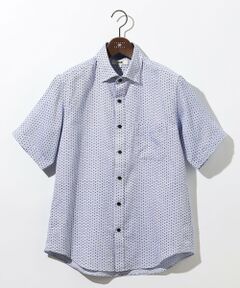 JOSEPH ABBOUD / ジョセフ アブード シャツ・ブラウス | 【ビジネスシーンに最適・サステイナブル】ソアロンンシャンブレープリント 半袖 シャツ