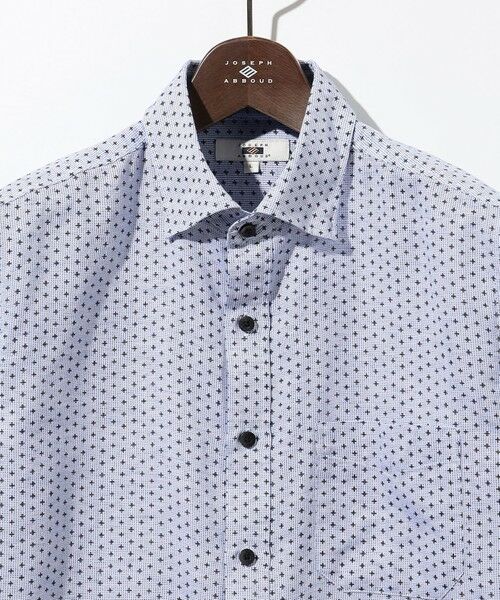 JOSEPH ABBOUD / ジョセフ アブード シャツ・ブラウス | 【ビジネスシーンに最適・サステイナブル】ソアロンンシャンブレープリント 半袖 シャツ | 詳細2