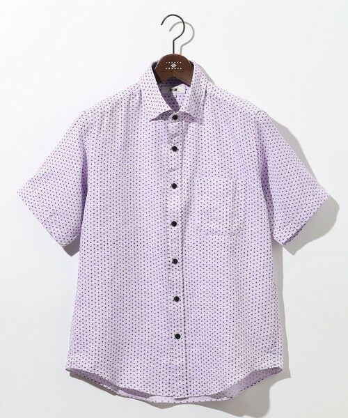 JOSEPH ABBOUD / ジョセフ アブード シャツ・ブラウス | 【ビジネスシーンに最適・サステイナブル】ソアロンンシャンブレープリント 半袖 シャツ | 詳細12