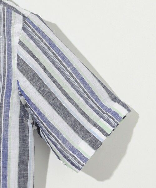 JOSEPH ABBOUD / ジョセフ アブード シャツ・ブラウス | 【麻100％・軽い・涼しい】 モイスチャーリネンストライプシャツ | 詳細6