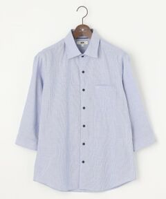 JOSEPH ABBOUD / ジョセフ アブード シャツ・ブラウス | 【サスティナブル・７分袖】コットンリヨセルリネンコードストライプ シャツ