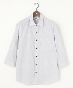 JOSEPH ABBOUD / ジョセフ アブード シャツ・ブラウス | 【サスティナブル・７分袖】コットンリヨセルリネンコードストライプ シャツ