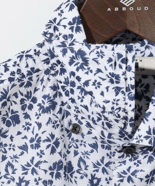 JOSEPH ABBOUD / ジョセフ アブード シャツ・ブラウス | 【サスティナブル】コットンリヨセルリネンフラワープリント シャツ | 詳細11