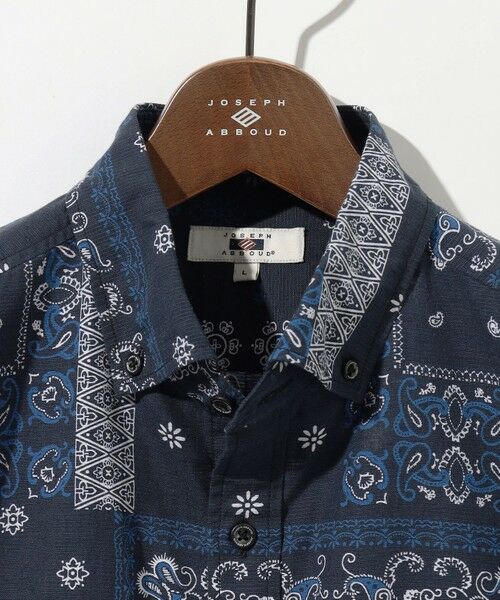 JOSEPH ABBOUD / ジョセフ アブード シャツ・ブラウス | 【サスティナブル素材】コットンリヨセルリネンバンダナプリント シャツ | 詳細7