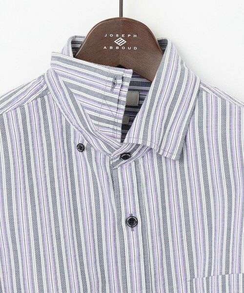 JOSEPH ABBOUD / ジョセフ アブード シャツ・ブラウス | 【キングサイズ・オーガニックコットン使用】 オーガニックコードストライプ シャツ | 詳細12