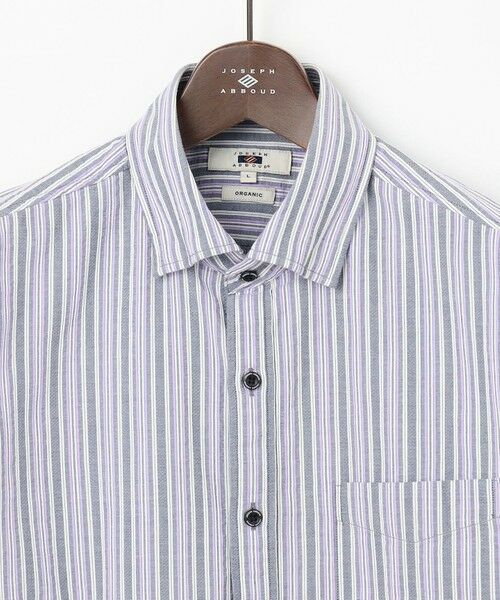 JOSEPH ABBOUD / ジョセフ アブード シャツ・ブラウス | 【キングサイズ・オーガニックコットン使用】 オーガニックコードストライプ シャツ | 詳細7