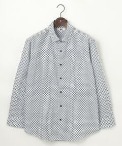 JOSEPH ABBOUD / ジョセフ アブード シャツ・ブラウス | 【キングサイズ・オーガニックコットン使用】ジオメトリックパターンシャツ