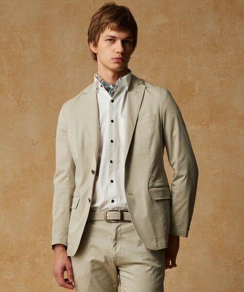 JOSEPH ABBOUD / ジョセフ アブード シャツ・ブラウス | 【キングサイズ・オーガニックコットン使用】ジオメトリックパターンシャツ | 詳細1