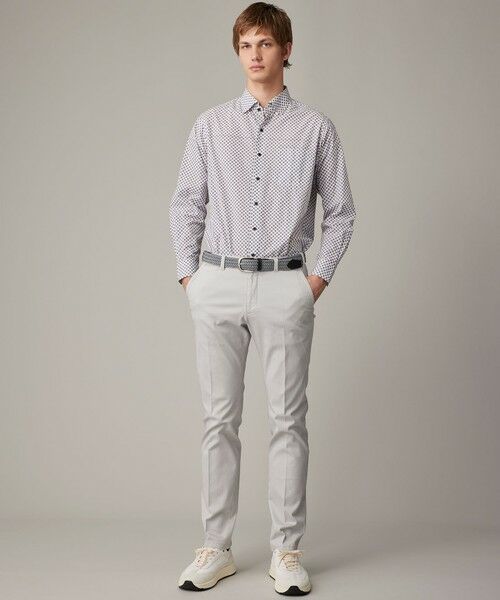 JOSEPH ABBOUD / ジョセフ アブード シャツ・ブラウス | 【キングサイズ・オーガニックコットン使用】ジオメトリックパターンシャツ | 詳細6