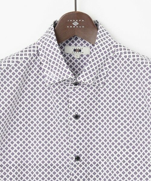 JOSEPH ABBOUD / ジョセフ アブード シャツ・ブラウス | 【キングサイズ・オーガニックコットン使用】ジオメトリックパターンシャツ | 詳細8