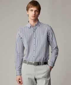 JOSEPH ABBOUD / ジョセフ アブード シャツ・ブラウス | 【ストレッチ・イージーケア】ジャージーストライプシャツ