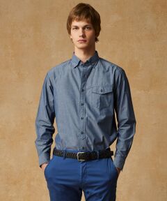 JOSEPH ABBOUD / ジョセフ アブード シャツ・ブラウス | 【環境配慮型素材】ビオグレースシャンブレー シャツ