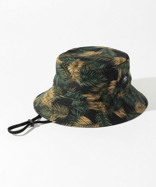 JOSEPH ABBOUD / ジョセフ アブード キャップ | 【折り畳み可】ジャングルリーフプリント ポケッタブルバケット ハット | 詳細4