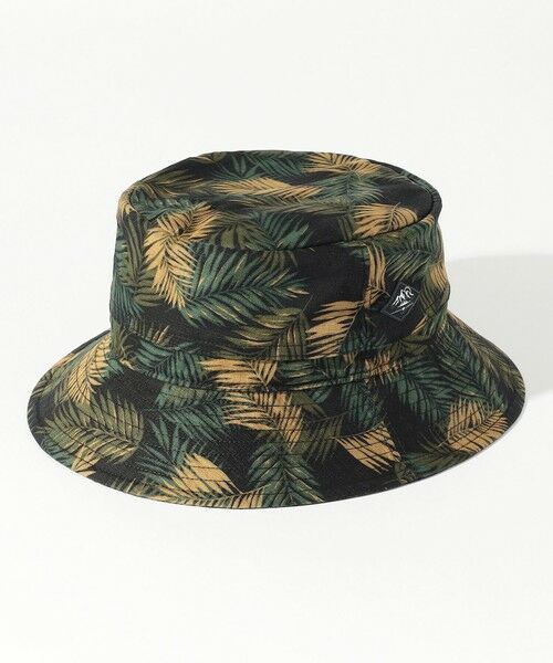 JOSEPH ABBOUD / ジョセフ アブード キャップ | 【折り畳み可】ジャングルリーフプリント ポケッタブルバケット ハット | 詳細5