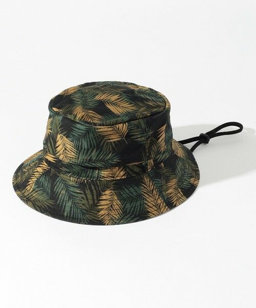 JOSEPH ABBOUD / ジョセフ アブード キャップ | 【折り畳み可】ジャングルリーフプリント ポケッタブルバケット ハット | 詳細6
