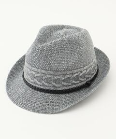 【洗える・サイズ調整可】ウォッシャブルヘリンボーン ハット