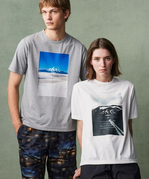 JOSEPH ABBOUD/ジョセフ アブード 【吸水速乾/消臭性】デオドライ天竺 フォトプリント Tシャツ ホワイト系6 L JOSEPH ABBOUD/ジョセフ アブード 【吸水速乾/消臭性】デオドライ天竺 フォトプリント Tシャツ ホワイト系6 L