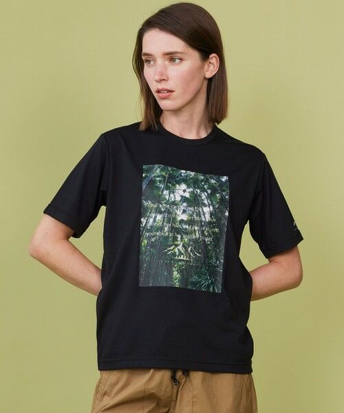 JOSEPH ABBOUD/ジョセフ アブード 【吸水速乾/消臭性】デオドライ天竺 フォトプリント Tシャツ ブラック系6 L JOSEPH ABBOUD/ジョセフ アブード 【吸水速乾/消臭性】デオドライ天竺 フォトプリント Tシャツ ブラック系6 L
