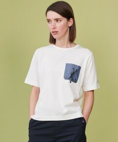 JOSEPH ABBOUD / ジョセフ アブード カットソー | 【テーム・ヤルヴィモチーフ】ビオグレース天竺 シャンブレー ポケットＴシャツ