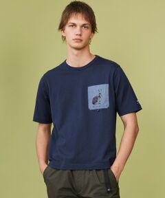 JOSEPH ABBOUD / ジョセフ アブード カットソー | 【テーム・ヤルヴィモチーフ】ビオグレース天竺 シャンブレー ポケットＴシャツ