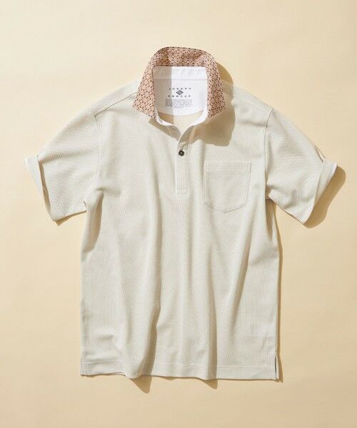 JOSEPH ABBOUD/ジョセフ アブード 【キングサイズ・愛されて20年!オーガニックコットン使用】ダディ ポロシャツ アイボリー系 2L JOSEPH ABBOUD/ジョセフ アブード 【キングサイズ・愛されて20年!オーガニックコットン使用】ダディ ポロシャツ アイボリー系 2L